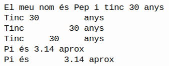 Formatant Strings: f-strings