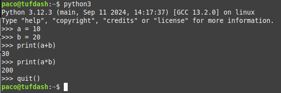 Intèrpret de Python